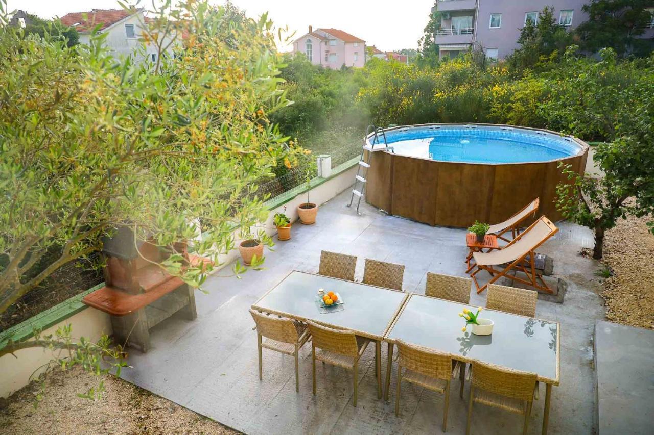 The Florens Residence Near The Beach With The Pool, Bbq And Kids Playground, Zadar Diklo Luaran gambar